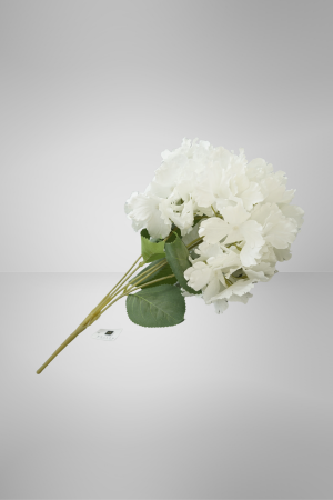 Kunstblume Nelkenstrauß Weiss (015-1) – langlebige künstliche Dekoblume aus Textilmaterial