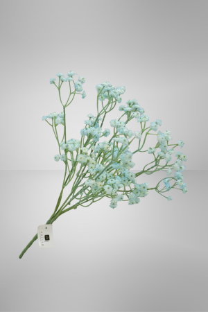 Kunstblume Schleierkraut Türkis (042-7) – langlebige künstliche Dekoblume aus Kunststoff