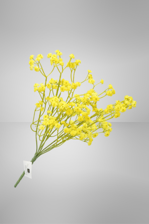 Kunstblume Schleierkraut Gelb (042-3) – langlebige künstliche Dekoblume aus Kunststoff