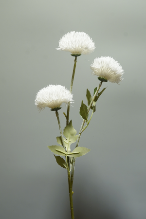 Kunstblume Zierlauch 3-Köpfig Weiss (017-1) – langlebige künstliche Dekoblume aus Kunststoff