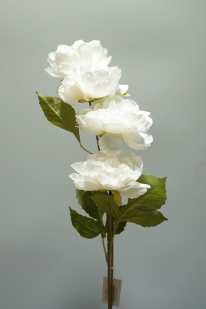 Kunstblume Pfingstrose Rot (041-1) – langlebige künstliche Dekoblume aus Textilmaterial