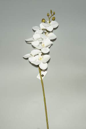 Kunstblume Orchidee Weiss (024-1) – langlebige künstliche Dekoblume aus Kunststoff