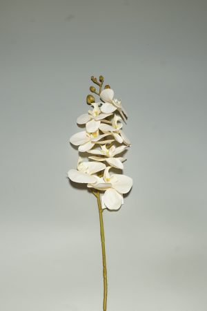 Kunstblume Orchidee Beige (024-4) – langlebige künstliche Dekoblume aus Kunststoff
