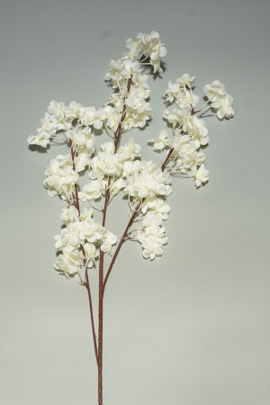 Kunstblume Kirschblüte Weiss (018-1) – langlebige künstliche Dekoblume aus Textilmaterial