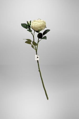 Kunstblume Pfingstrose Cremeweiß (PD-005-1) – langlebige künstliche Dekoblume aus Kunststoff