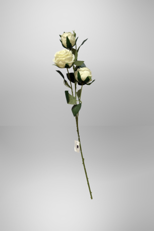 Kunstblume Rose Cremeweiß (PD-006-1) – langlebige künstliche Dekoblume aus Kunststoff