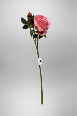 Kunstblume Rose Rosa (PD-010-5) – langlebige künstliche Dekoblume aus Kunststoff