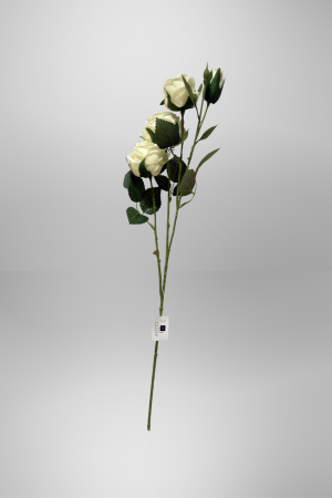 Kunstblume Rose Weiß (PD-014-1) – langlebige künstliche Dekoblume aus Kunststoff