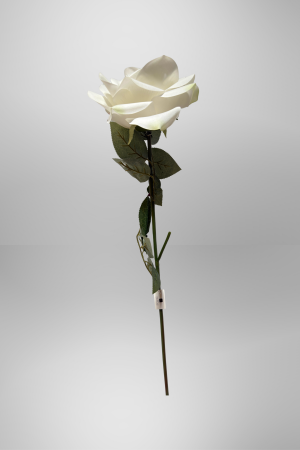 Kunstblume Rose Weiß (PD-020-1) – langlebige künstliche Dekoblume aus Kunststoff