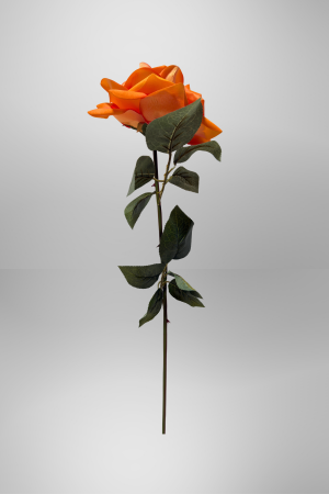 Kunstblume Rose Aprikose (PD-020-2) – langlebige künstliche Dekoblume aus Kunststoff