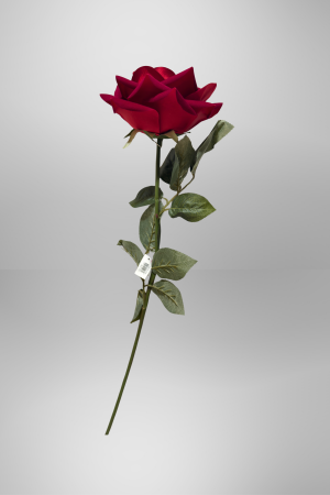 Kunstblume Rose Rot (PD-020-3) – langlebige künstliche Dekoblume aus Kunststoff