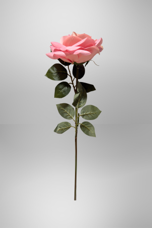 Kunstblume Rose Rosa (PD-020-4) – langlebige künstliche Dekoblume aus Kunststoff