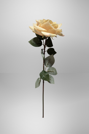 Kunstblume Rose Cremeweiß (PD-020-6) – langlebige künstliche Dekoblume aus Kunststoff