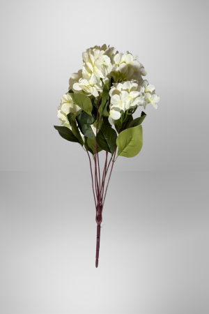 Kunstblume Hortensie Weiß (PD-037-4) – langlebige künstliche Dekoblume aus Kunststoff