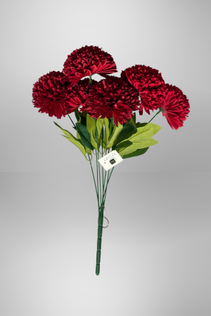 Kunstblume Nelkenstrauß Rot (PD-038-3) – langlebige künstliche Dekoblume aus Kunststoff