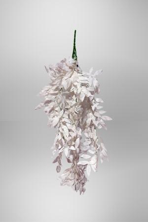 Kunstblume Weidenblätter Weiß (PD-040-1) – langlebige künstliche Dekoblume aus Kunststoff