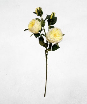 Kunstblume Pfingstrose Cremeweiß (001-1) – langlebige künstliche Dekoblume aus Kunststoff