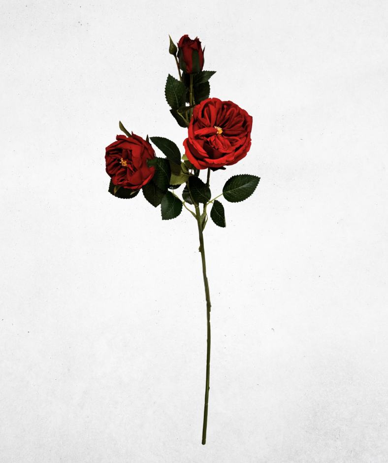 Kunstblume Pfingstrose Rot (001-2) – langlebige künstliche Dekoblume aus Kunststoff