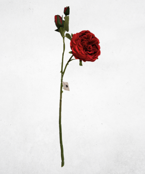 Kunstblume Pfingstrose Rot (005-2) – langlebige künstliche Dekoblume aus Kunststoff