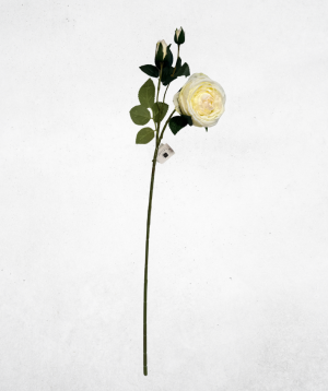 Kunstblume Pfingstrose Weiß (007-1) – langlebige künstliche Dekoblume aus Kunststoff