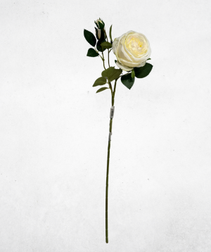 Kunstblume Pfingstrose Cremeweiß (013-1) – langlebige künstliche Dekoblume aus Kunststoff