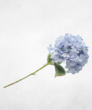 Kunstblume Hortensie Blau (022-2) – langlebige künstliche Dekoblume aus Textilmaterial