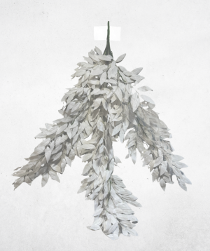 Kunstblume Weidenblätter Weiß (040-1) – langlebige künstliche Dekoblume aus Kunststoff