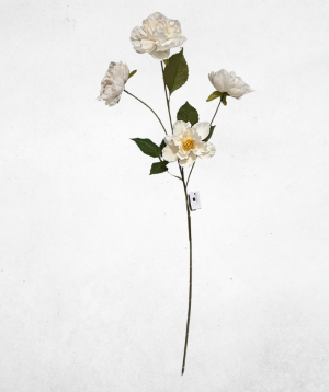 Kunstblume Pfingstrose Rot (041-1) – langlebige künstliche Dekoblume aus Textilmaterial