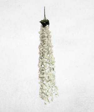 Kunstblume Wisteria Weiss (043-1) – langlebige künstliche Dekoblume aus Textilmaterial