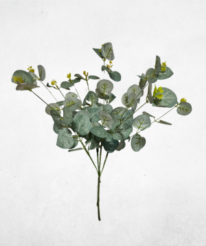 Kunstblume Eukalyptus Grün Muster 3 (044-5) - langlebige künstliche Dekoblume aus Kunststoff