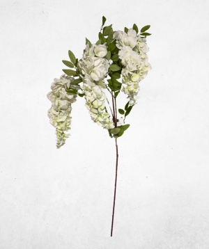 Kunstblume Wisteria Weiß (021) – langlebige künstliche Dekoblume aus Kunststoff